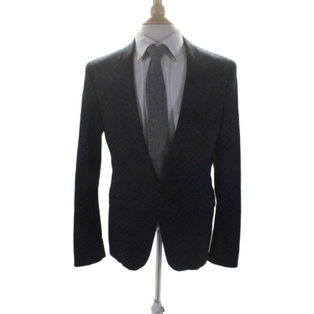 Drykorn for Beautiful People Men's Long Sleeves One Button Jacket Black Size 48